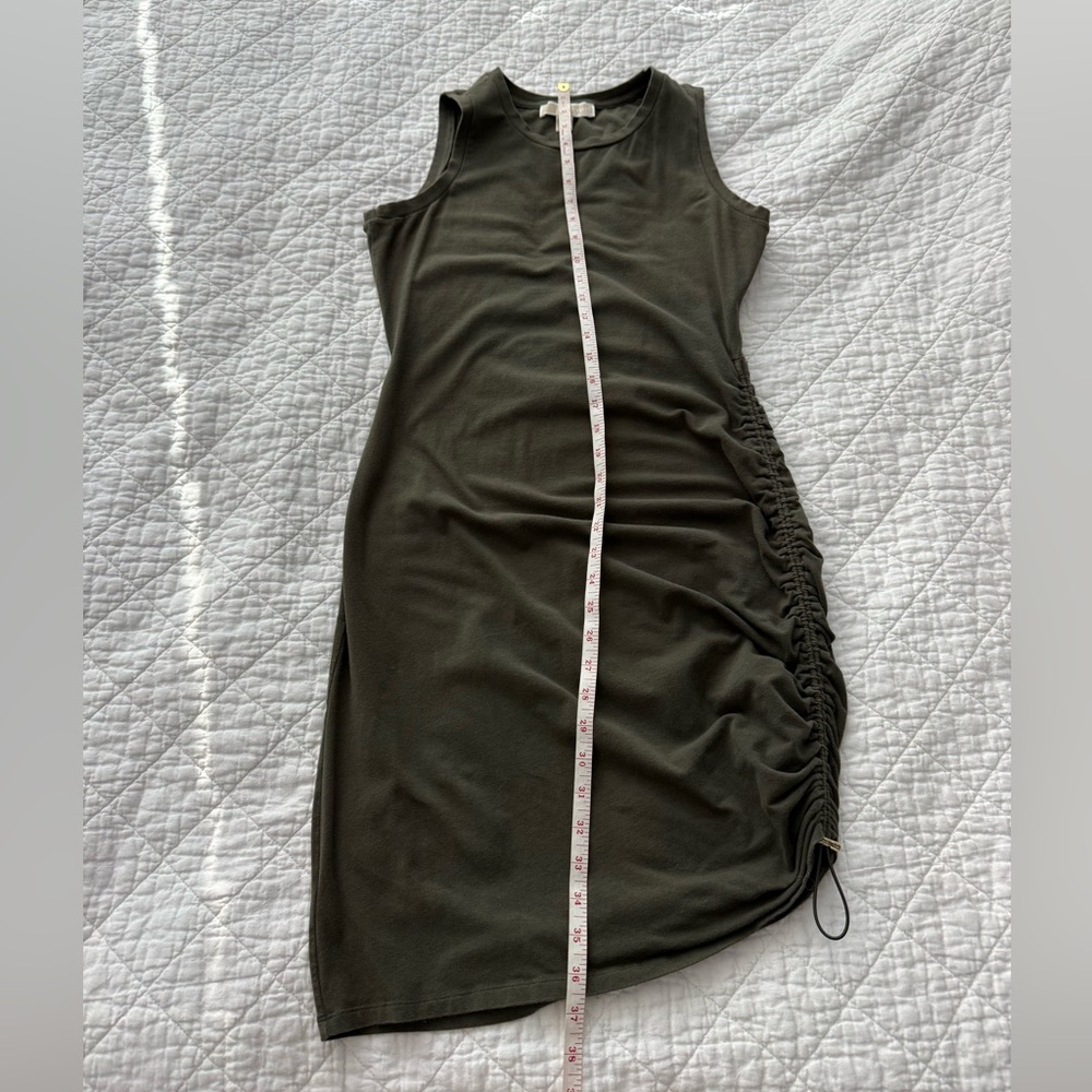 Michael Kors Asymmetrical Olive Dress - Picture 3 of 7